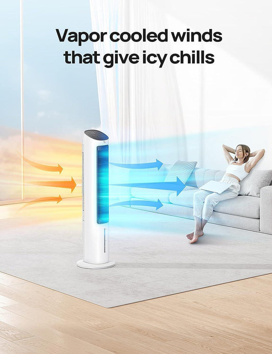 Ventiladores de refrigeración que soplan aire frío, enfriador de aire - VIRTUAL MUEBLES