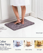 Juego de 2 alfombras de baño Tapetes de ducha de felpilla de felpa suave para - VIRTUAL MUEBLES
