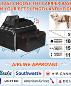 Transportador de mascotas superior y lateral expandible 17 x 11 x 9.5 pulgadas,