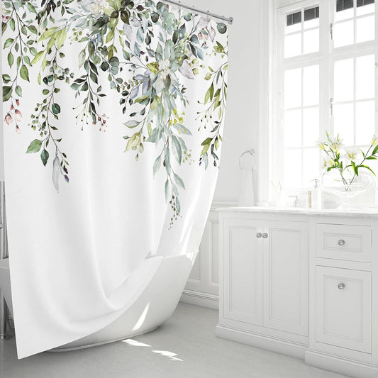 Cortina de ducha extra larga sin gancho con forro de tela a presión,  cortinas de baño resistentes con ventana transparente, lavable a máquina e