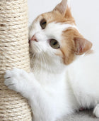 PETMAKER Poste rascador para gatos con base alfombrada, rascador de tela de