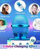 Paquete de 2 micrófonos inalámbricos Bluetooth para karaoke, 5 en 1, portátil,