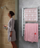 BVANQ Calentador de toallas con temporizador, toalleros para baño, toallero - VIRTUAL MUEBLES