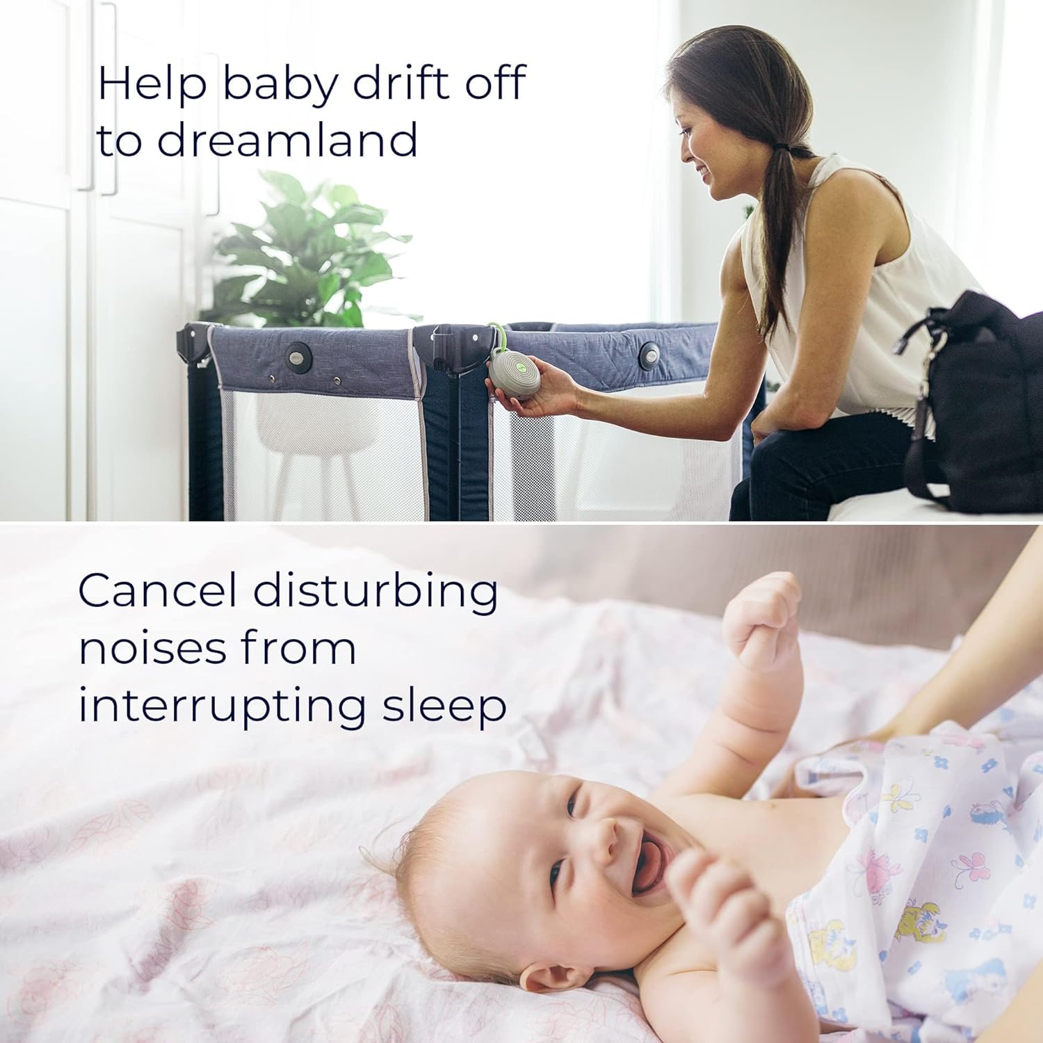 Máquina de sonido Hushh de para bebés, máquina de sonido de ruido blanco