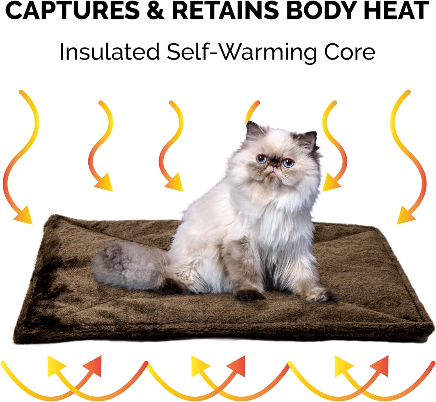 Cama para mascotas como perros y gatos Almohadilla térmica, auto-calentable,