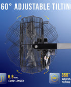 Ventilador de montaje en pared industrial de metal de alta velocidad IPX4 - VIRTUAL MUEBLES