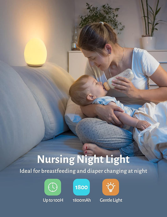 JolyWell Luz de noche para niños y bebés con modo de cambio de color y función