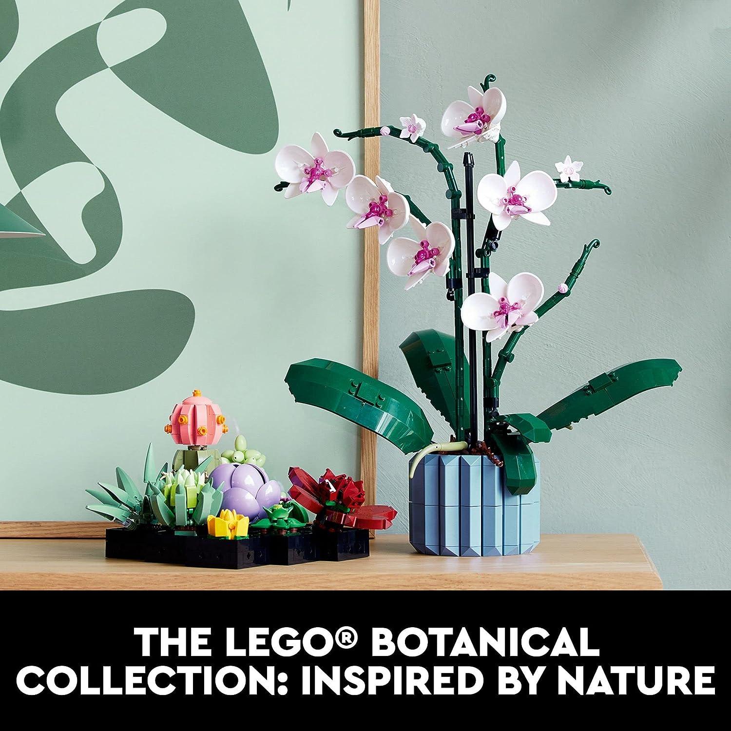 LEGO 10309 Icons Suculentas, Maqueta de Plantas Artificiales para