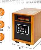 Dr Infrared Calentador de espacio portátil, 1500 vatios, cereza - VIRTUAL MUEBLES