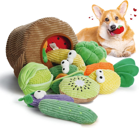 Paquete de 15 juguetes crujientes para perros, juguetes para perros pequeños