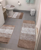 Juego de alfombras de baño de 4 piezas con tapa de inodoro alfombras de baño - VIRTUAL MUEBLES