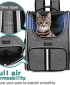 Mochila transportadora de mascotas, diseño ventilado, mochila de viaje para