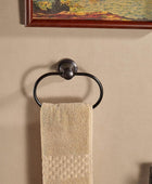 Toallero de bronce, anillo de toalla de mano ovalado aceitado para montaje en - VIRTUAL MUEBLES
