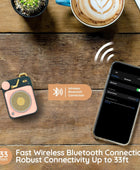 Mini altavoz Bluetooth, botón de metal de 3 W, portátil, vintage, inalámbrico,