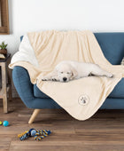 PETMAKER Suave manta de felpa impermeable para mascotas, 60 x 50pulgadas,