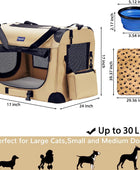 Jaula plegable portátil para perros, jaula de viaje para perros de 24 x 17 x 17