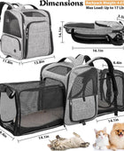 Mochila transportadora para gatos, mochila expandible de 2 lados para gatos y