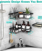 YASONIC Organizador de ducha esquinero, paquete de 3 unidades con soporte de - VIRTUAL MUEBLES