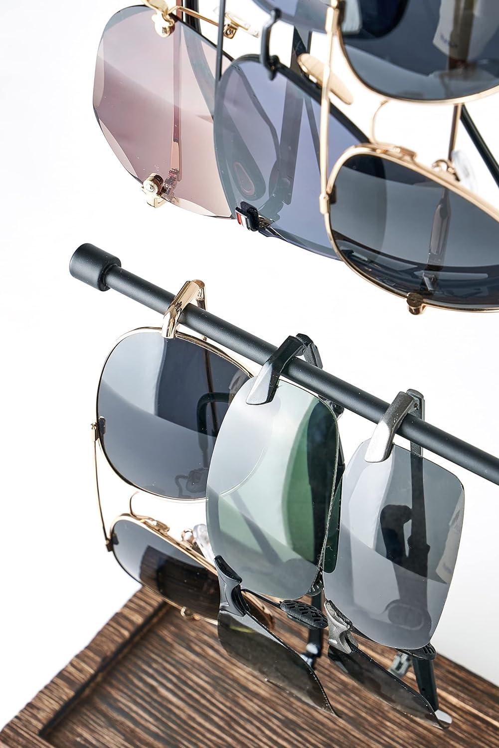 Mkono Organizador de lentes de sol rústico para almacenamiento de gafa -  VIRTUAL MUEBLES