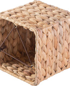Vintiquewise Funda para caja de pañuelos de mimbre de jacinto de agua (cuadrado) - VIRTUAL MUEBLES