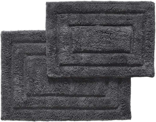 The Juego de alfombras de baño de algodón, 2 piezas (20 x 30 pulgadas y 17 x 24 - VIRTUAL MUEBLES