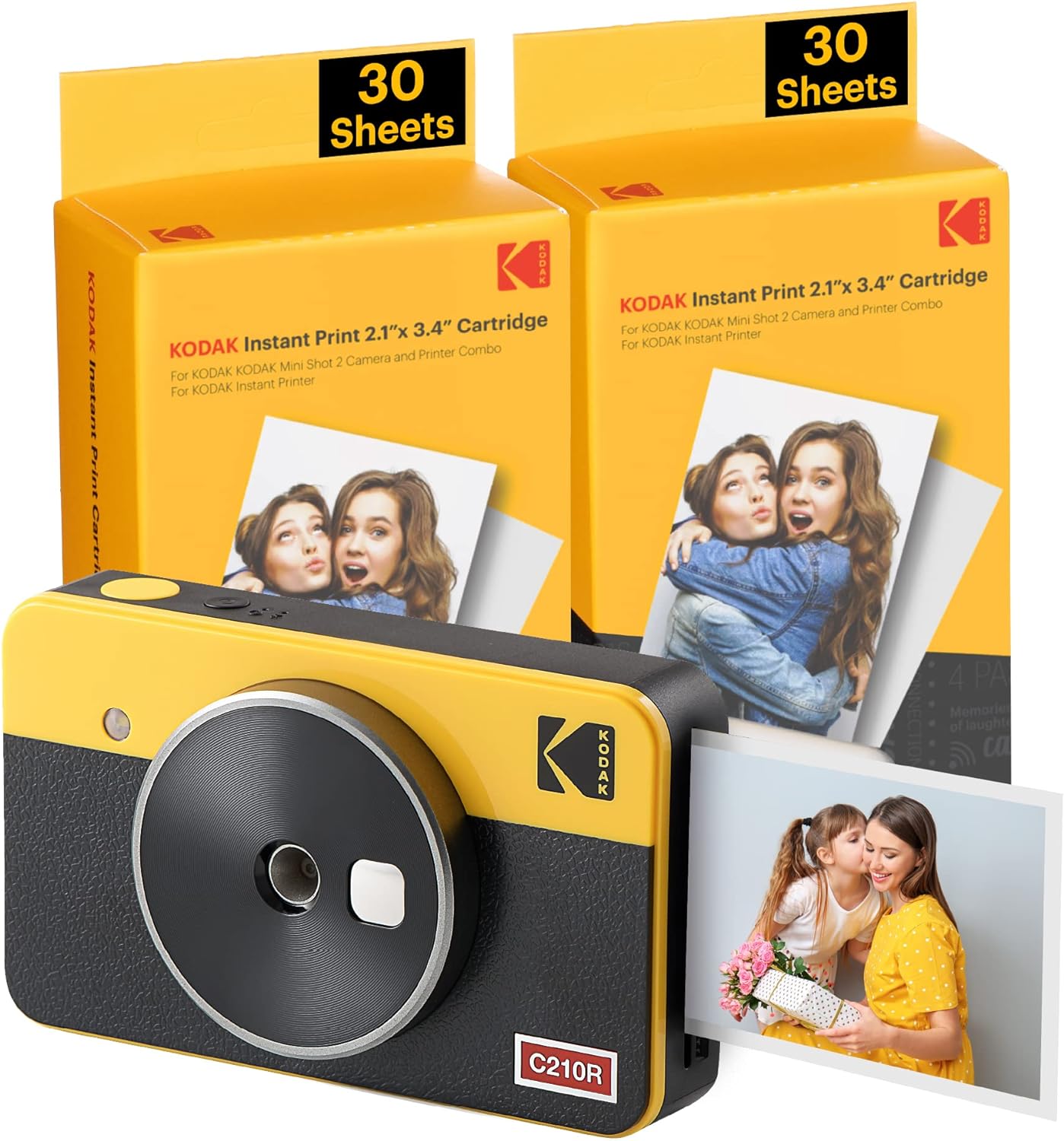Kodak Mini 2 Retro 2.1 x 3.4 pulgadas, paquete de regalo de