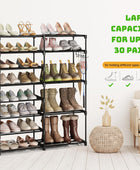 Fixwal Zapatero de 8 niveles, organizador de 24 a 30 pares de zapatos, estante