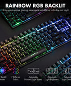 Teclado para juegos con cable para Mac, PC, PS5, PS4, Xbox One, teclado de