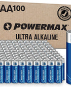 Powermax 100 pilas AA de larga duración, batería alcalina de larga duración,