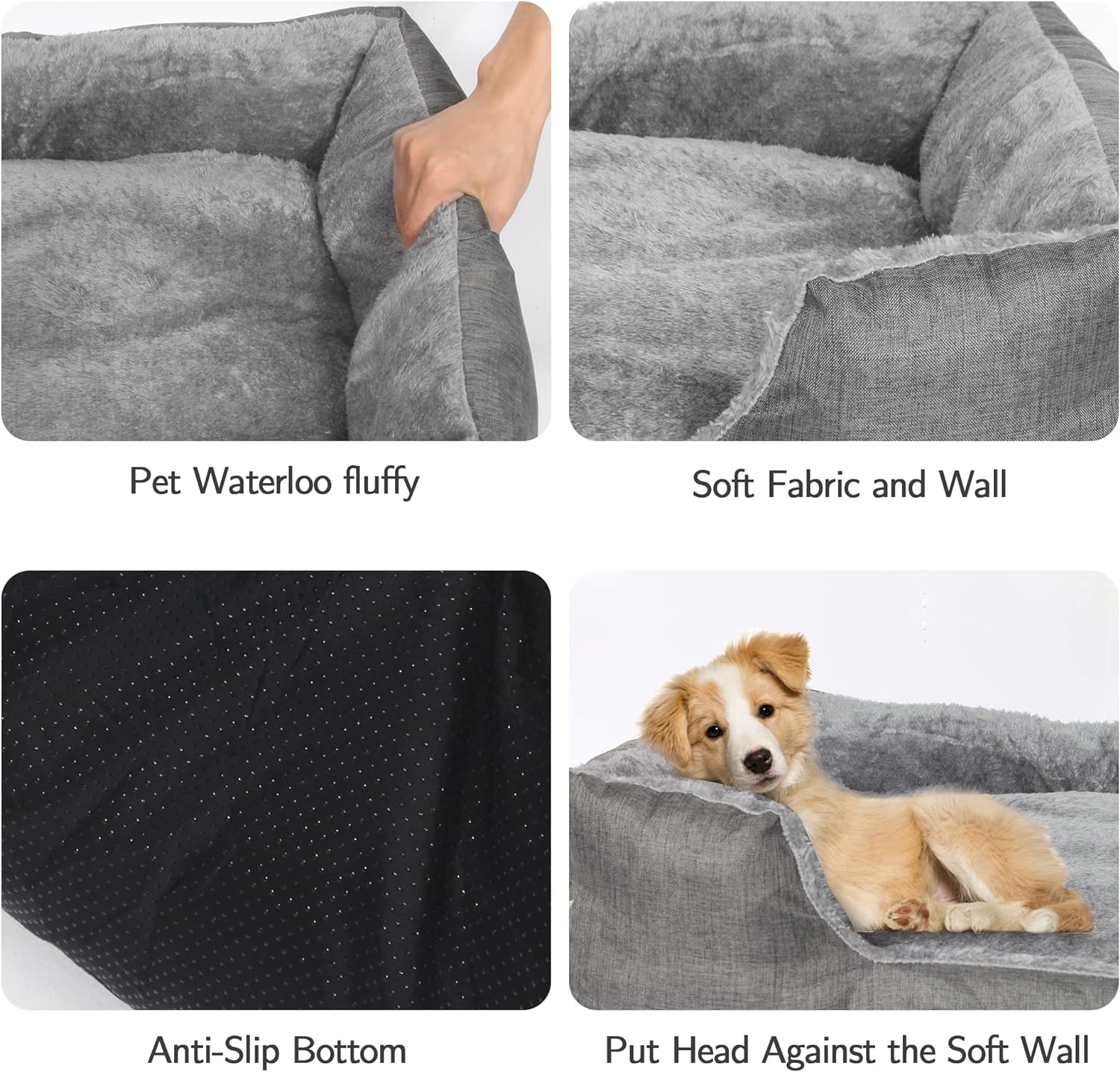 Cama para perros grandes, cama extraíble para perros separables e impermeables,