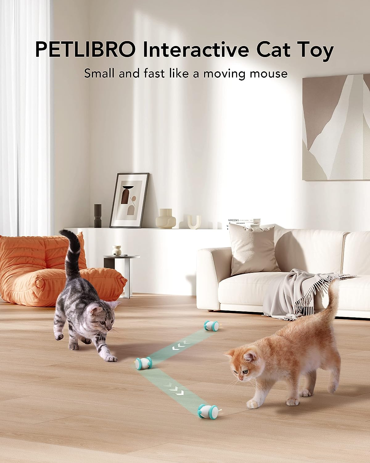 Juguetes interactivos para gatos de interior, juguete automático para gatos con