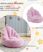 Ulax Furniture Sofá pequeño para niños, sofá pequeño, relleno de espuma,