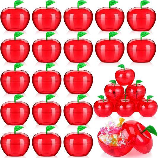 50 recipientes de plástico de manzana para Halloween, contenedor de manzana de - VIRTUAL MUEBLES