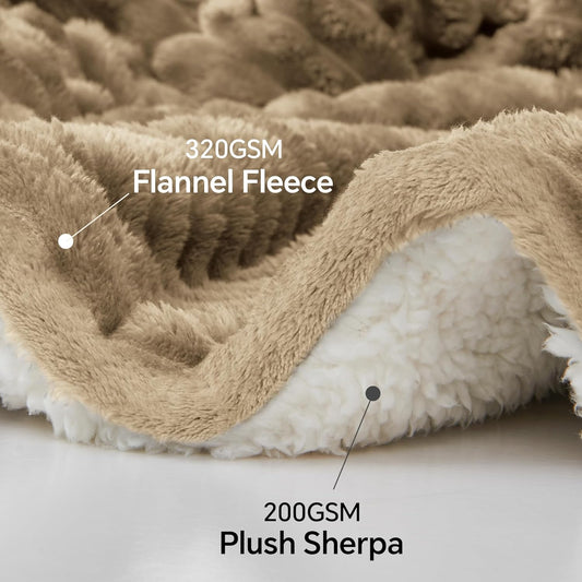 Manta Sherpa para sofá, manta de franela a rayas para sofá para uso en todas