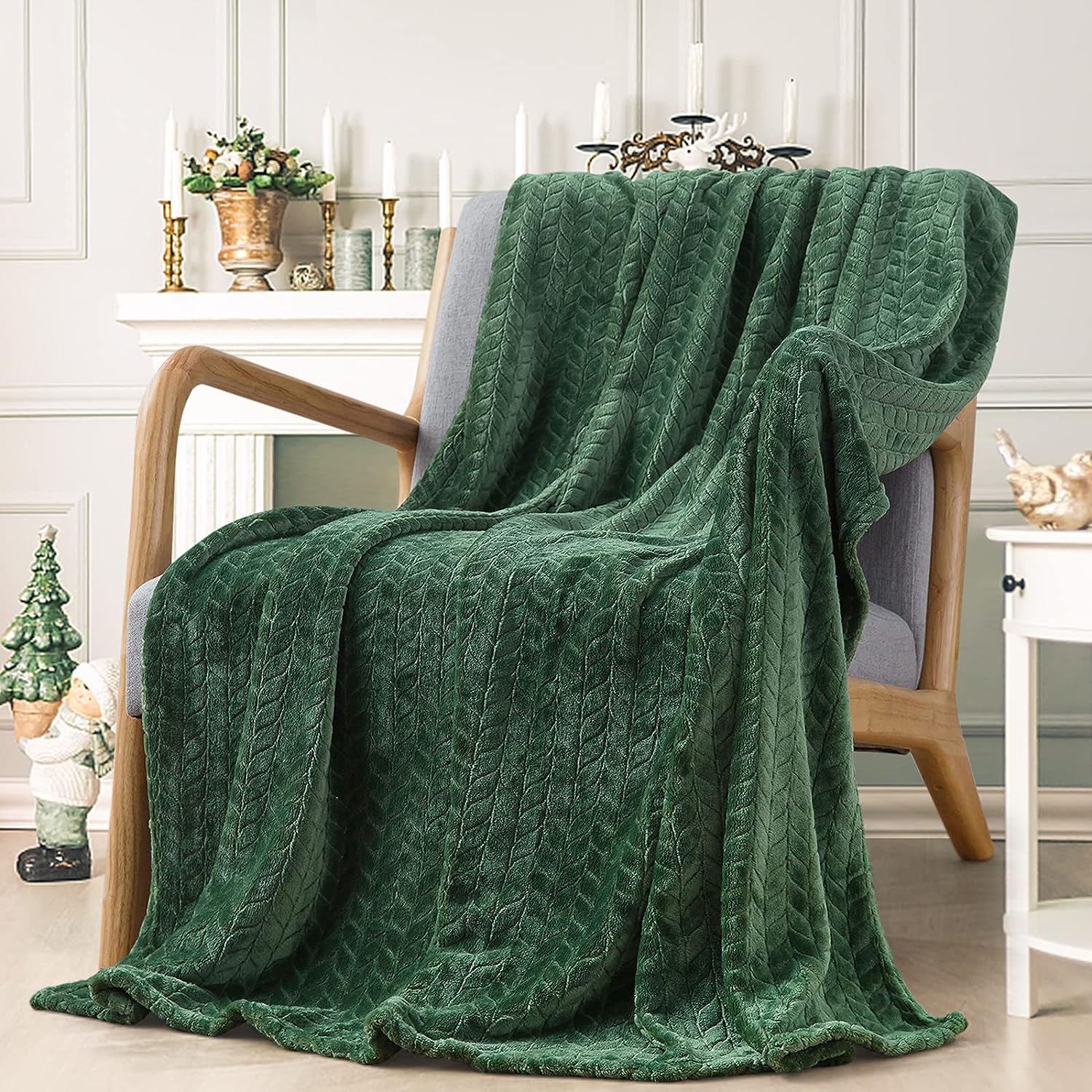  DorothyCGarza Manta de franela de forro polar, ultra suave,  cálida y acogedora, manta de cama ligera para sofá en invierno (tres  tamaños de 50 x 40, 60 x 50, 80 x