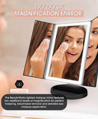 Espejo retroiluminado para maquillaje, 36 luces LED, control de luz táctil, - VIRTUAL MUEBLES