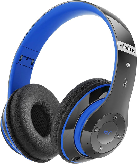 Auriculares Bluetooth sobre la oreja, auriculares inalámbricos plegables 6S con