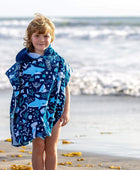 Toalla con capucha para niños, cubierta de traje de baño para playa, piscina, - VIRTUAL MUEBLES