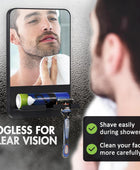 Espejo de ducha con ventosa sin niebla para afeitar, con soporte para - VIRTUAL MUEBLES