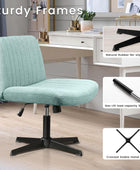 Silla de escritorio de oficina sin reposabrazos, silla giratoria moderna