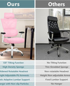 Silla de oficina ergonómica, silla de escritorio con respaldo alto, silla