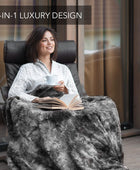 Everlasting Comfort Manta de piel sintética de lujo, ultra suave y mullida,