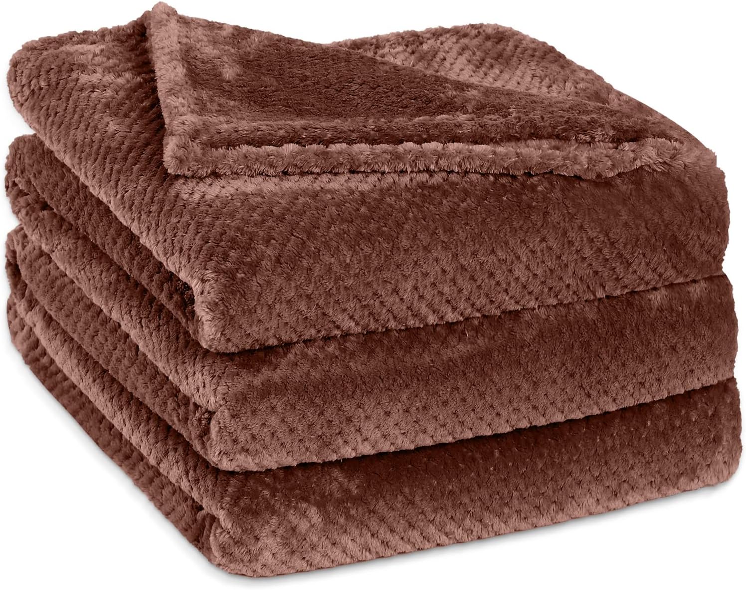 Manta de forro polar, tamaño de manta mullida para sofá, suave, cálida,