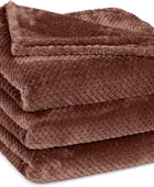 Manta de forro polar, tamaño de manta mullida para sofá, suave, cálida,