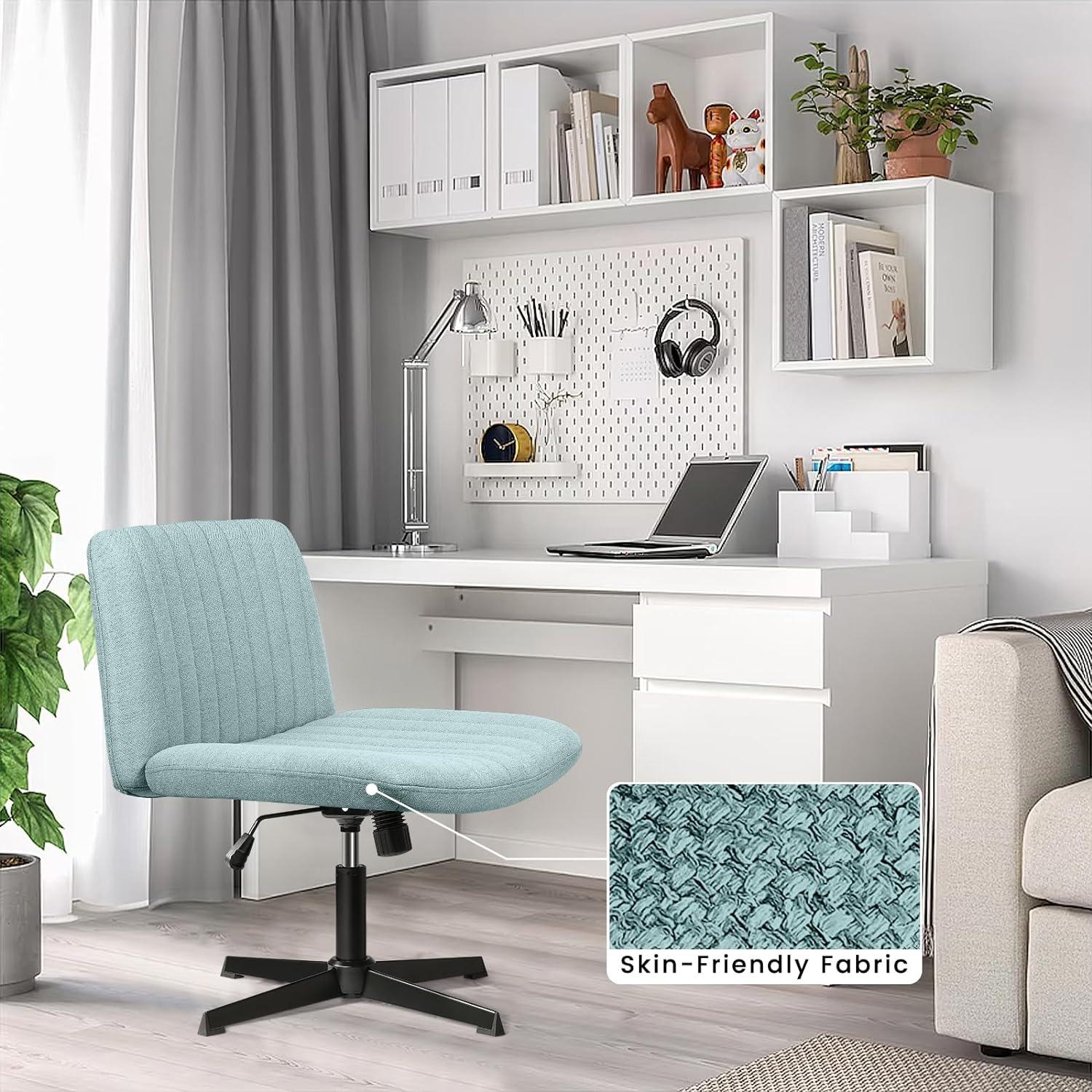 Silla de escritorio de oficina sin reposabrazos, silla giratoria moderna