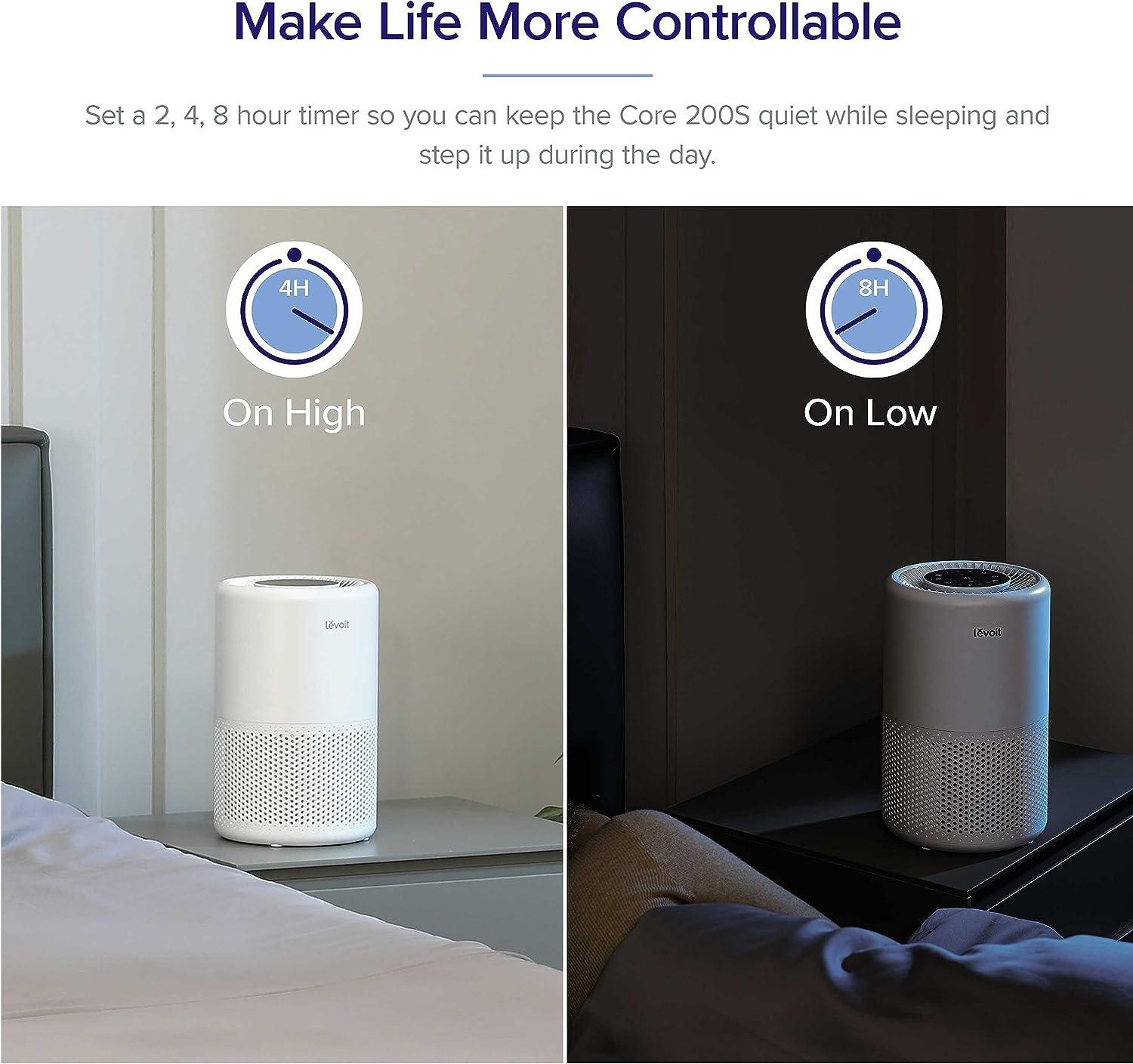 LEVOIT Purificadores de aire para habitaciones grandes del hogar, cubren  hasta 3175 pies cuadrados, WiFi inteligente y monitor PM2.5, filtro 3 en 1