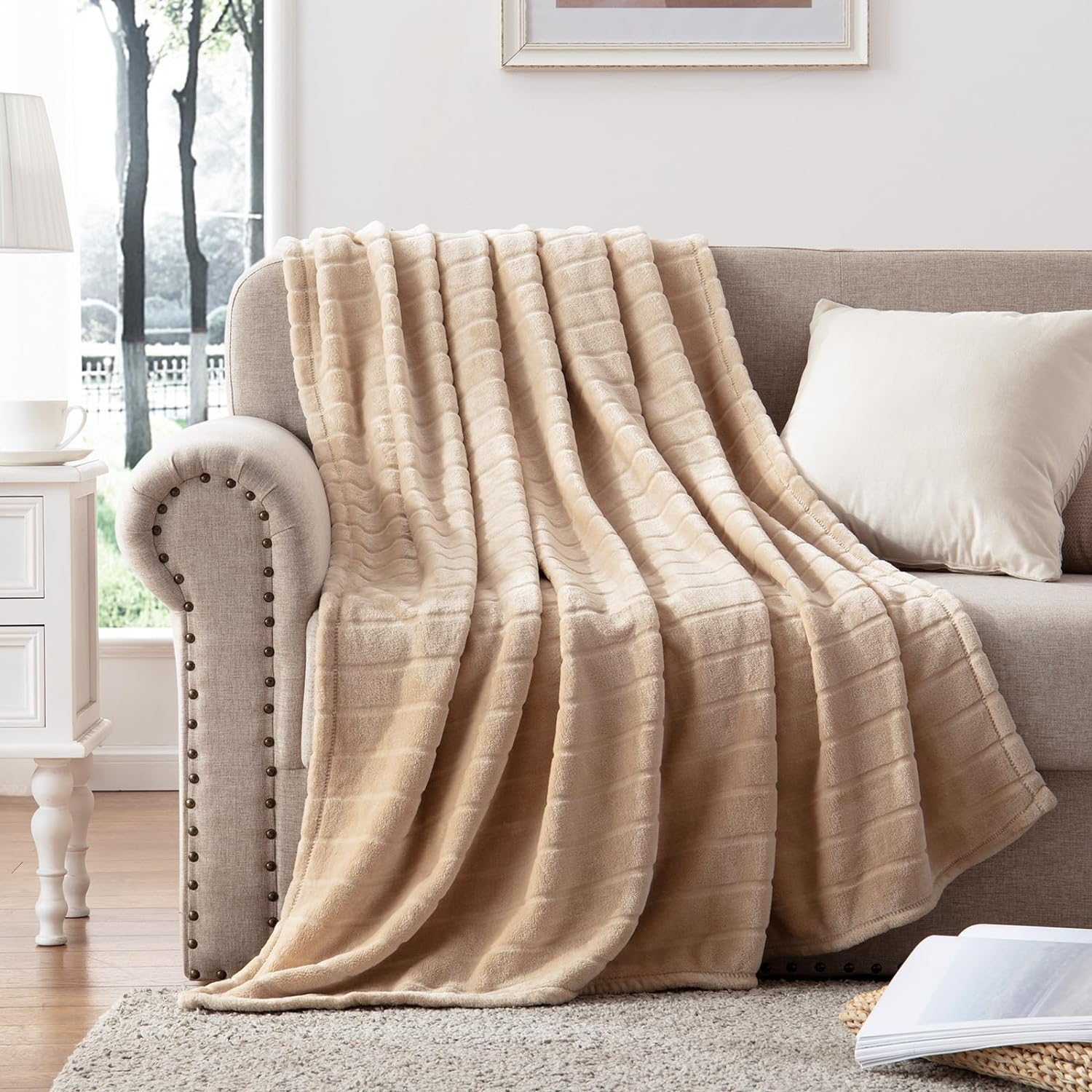 Manta de franela de forro polar, ultra suave, cálida y acogedora, manta de  cama ligera para sofá en invierno (tres tamaños de 50 x 40, 60 x 50, 80 x