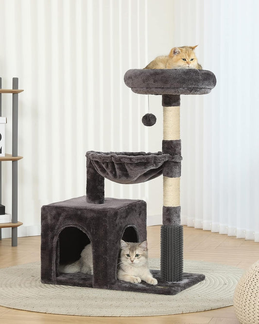 Torre de árbol para gatos, torre para gatos de interior de 34 pulgadas, árbol