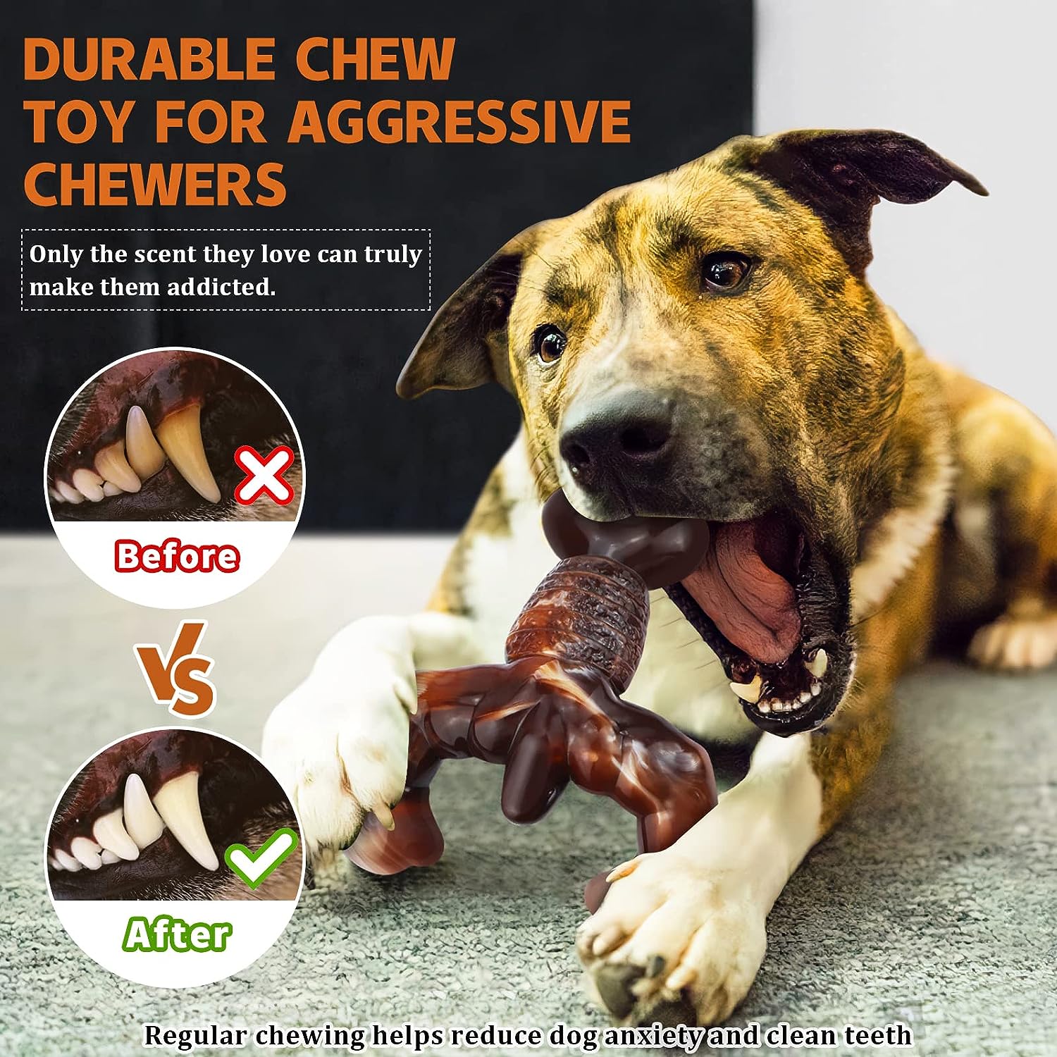Juguetes masticables para perros para masticadores agresivos juguetes