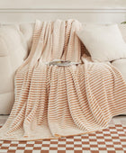Manta de forro polar para sofá, amarilla, suave, afelpada, cálida y acogedora,